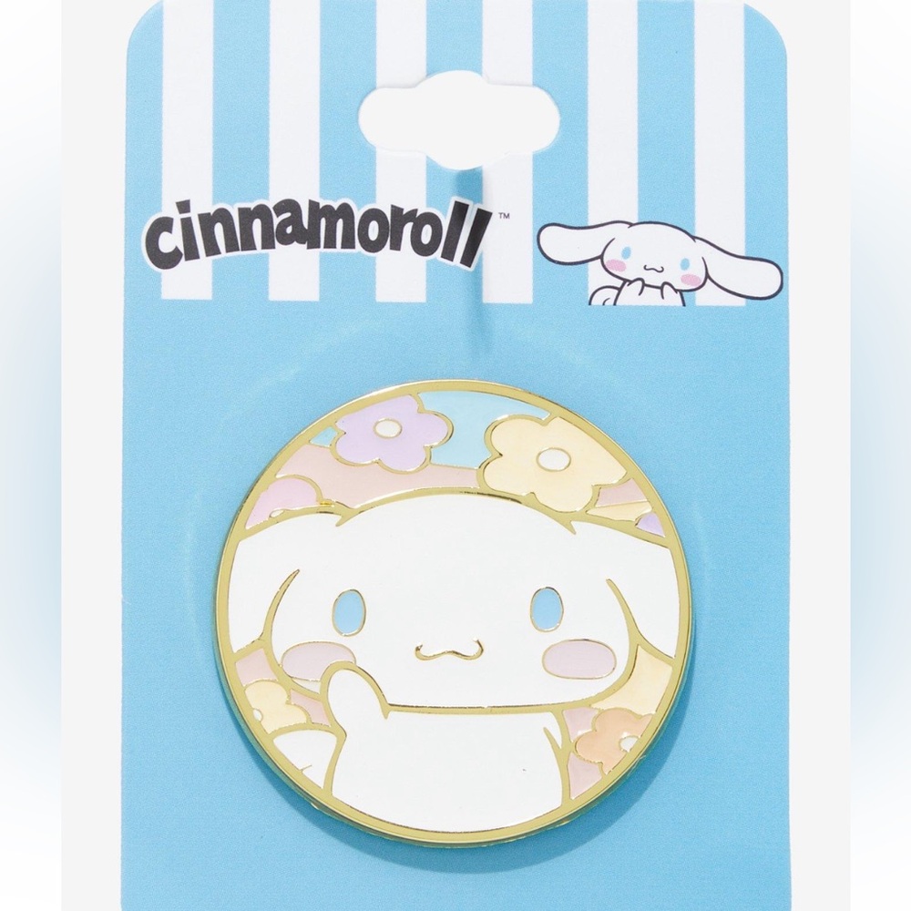 Cinnamoroll Floral Enamel‎ Pin Hot Topic Sanrio Hello Kitty My Melody Kuromi